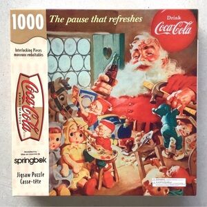 1999 Springbok Coca Cola Santa Elves Puzzle NWT